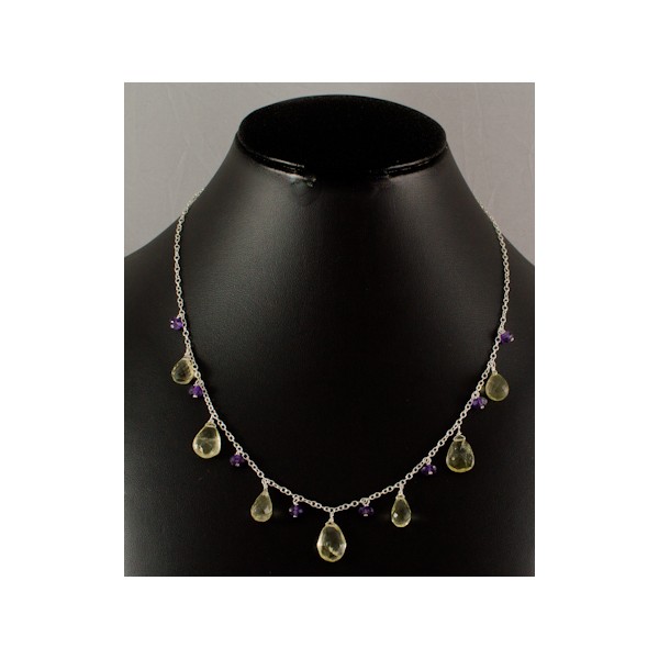 JNSU1203 Lemon Quartz Necklace