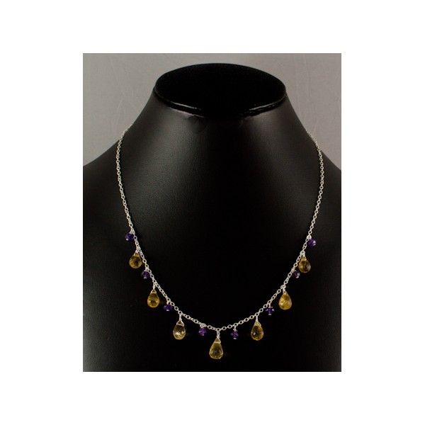 JNSU1209 Lemon Quartz Necklace