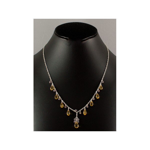 JNSU1242 Lemon Quartz Necklace