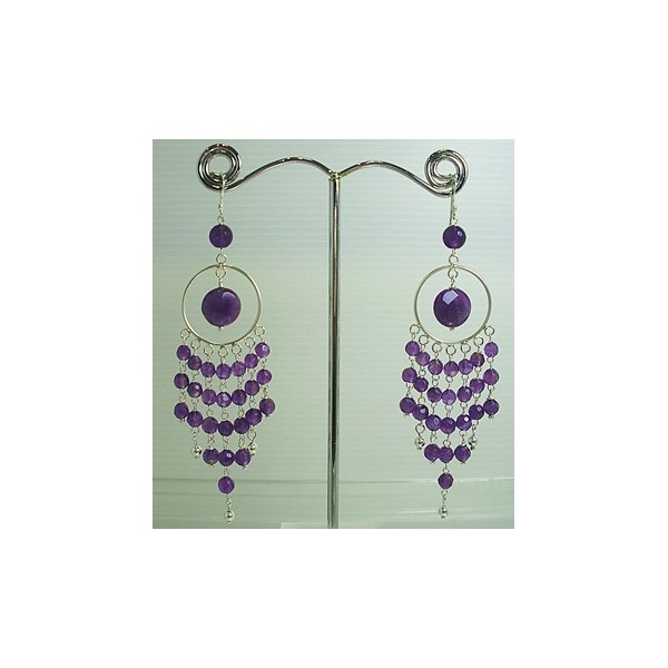 E0338 Amethyst Earring