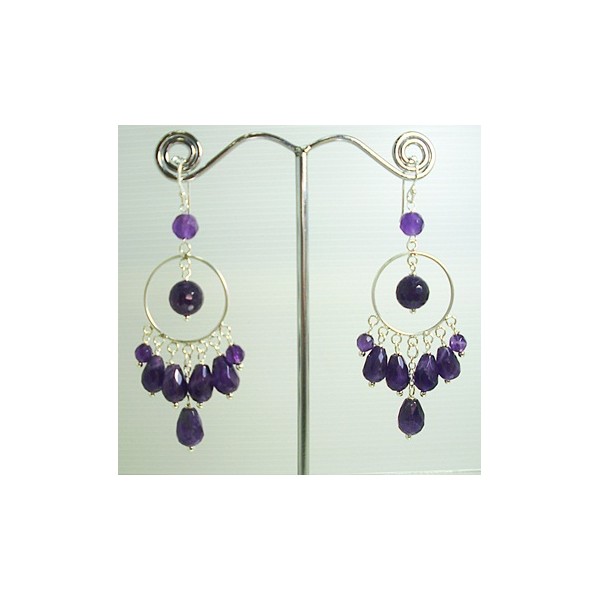 E0342 Amethyst Earring