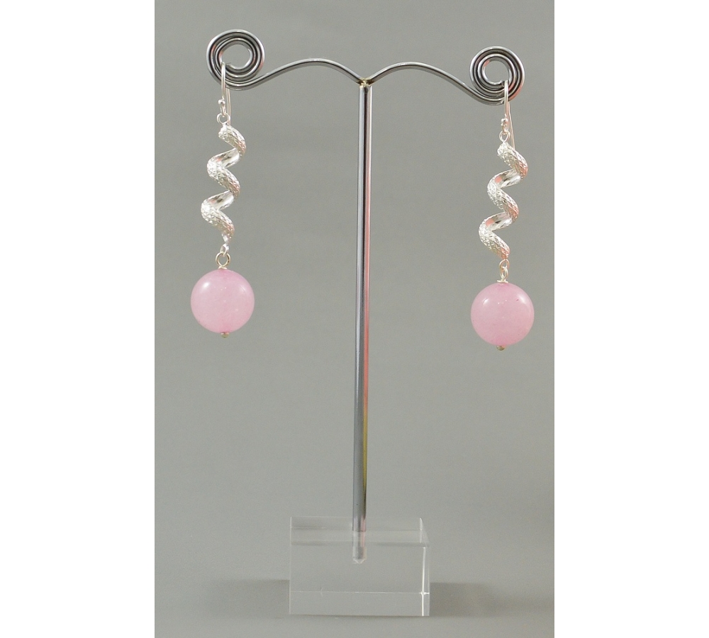JE451 Rose Quartz Earring