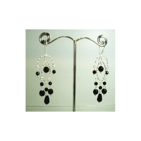 E0358 Onyx Earring