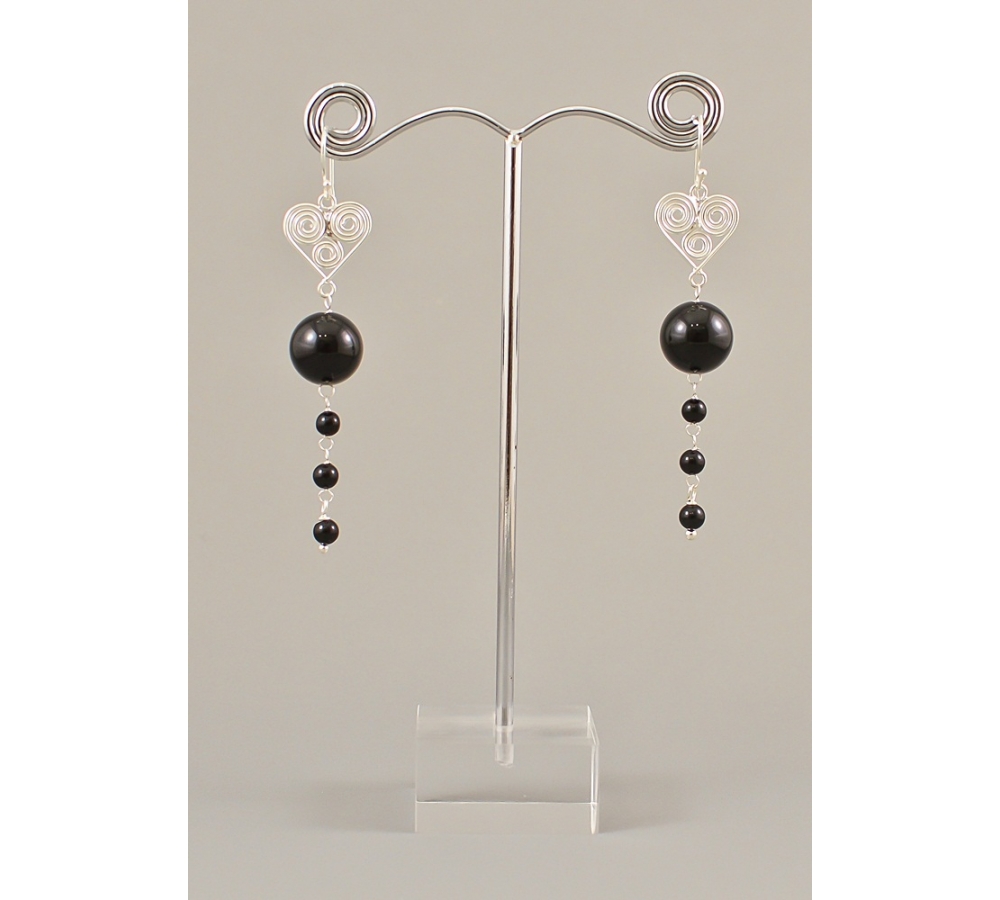 JE448 Onyx Earring