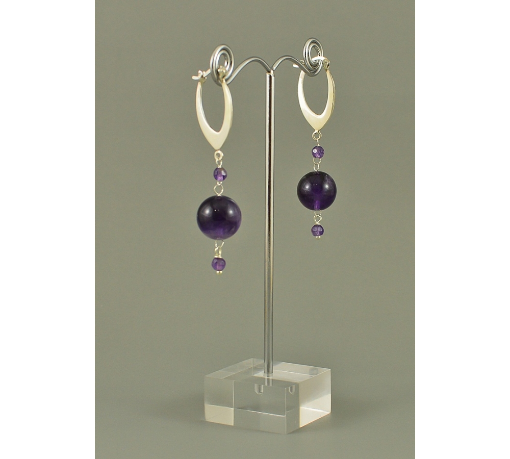 JE435 Amethyst Earring