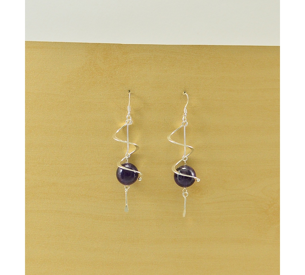 JE428 Amethyst Earring