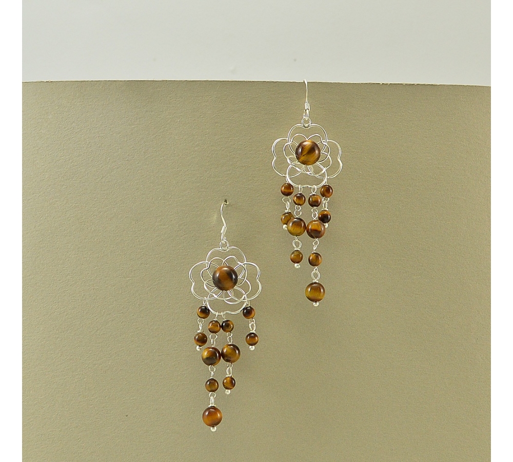 JE424 Tiger Eye Earring