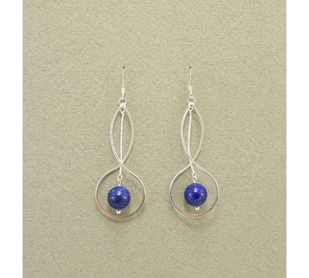 JE417 Lapiz Lazuli Earring