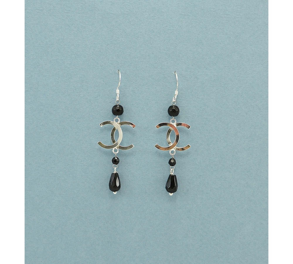 JE 416 Black Onyx Earring