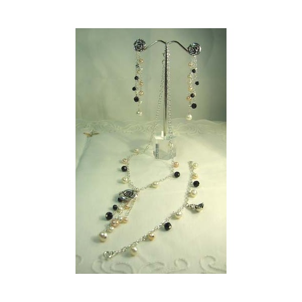 JB-JN-JE-UP005 Fresh Water Pearl Necklace Set