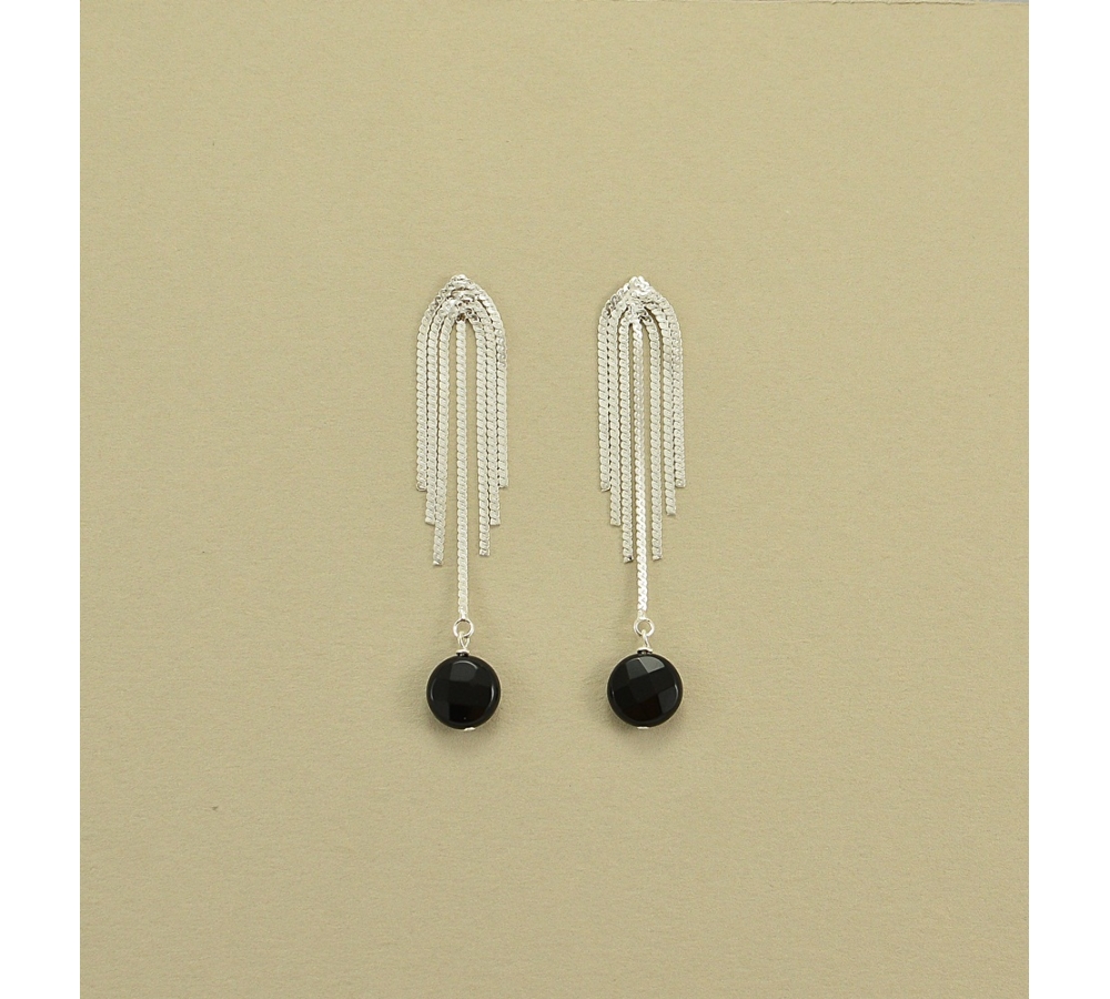 JE 414 Black Onyx Earring