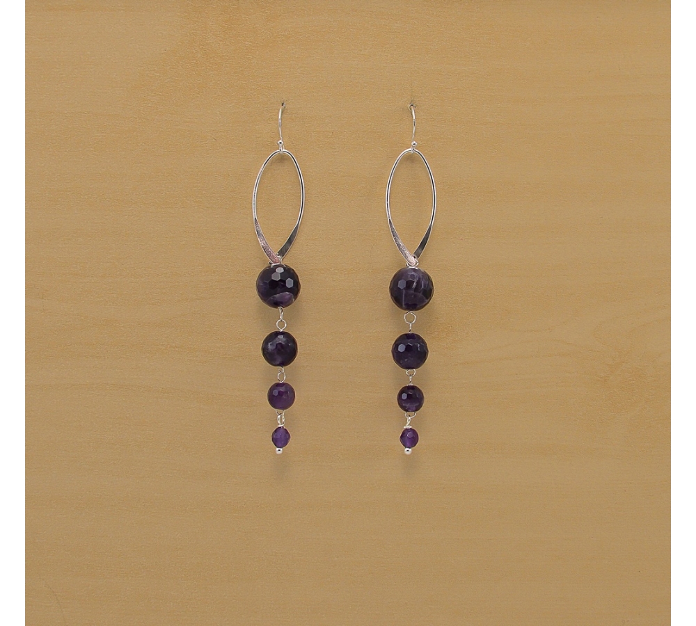 JE 413 Amethyst Earring