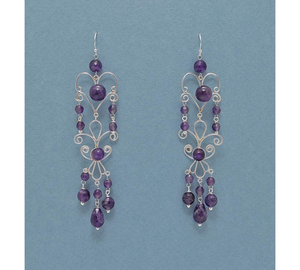 JE 411 Amethyst Earring