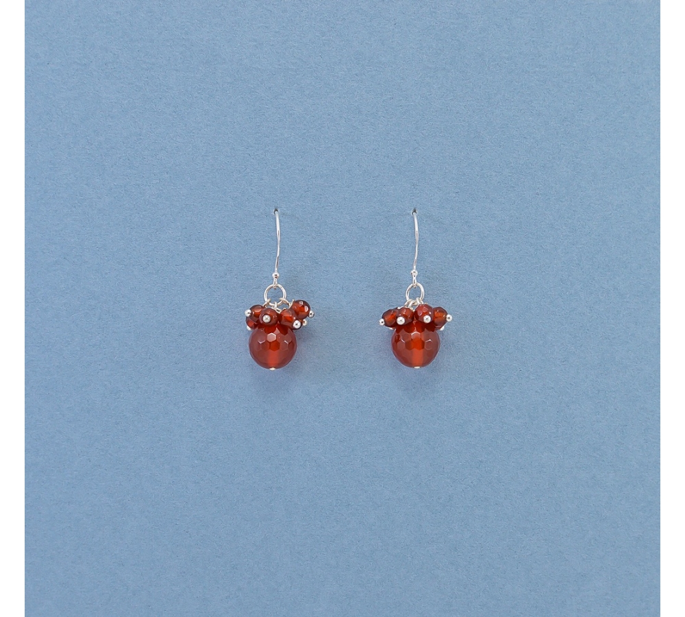 JE 407 Red Agate Earring