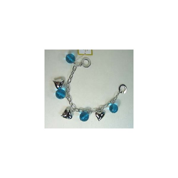 JB-UP008 Turquoise and Crystal Quartz Bracelet