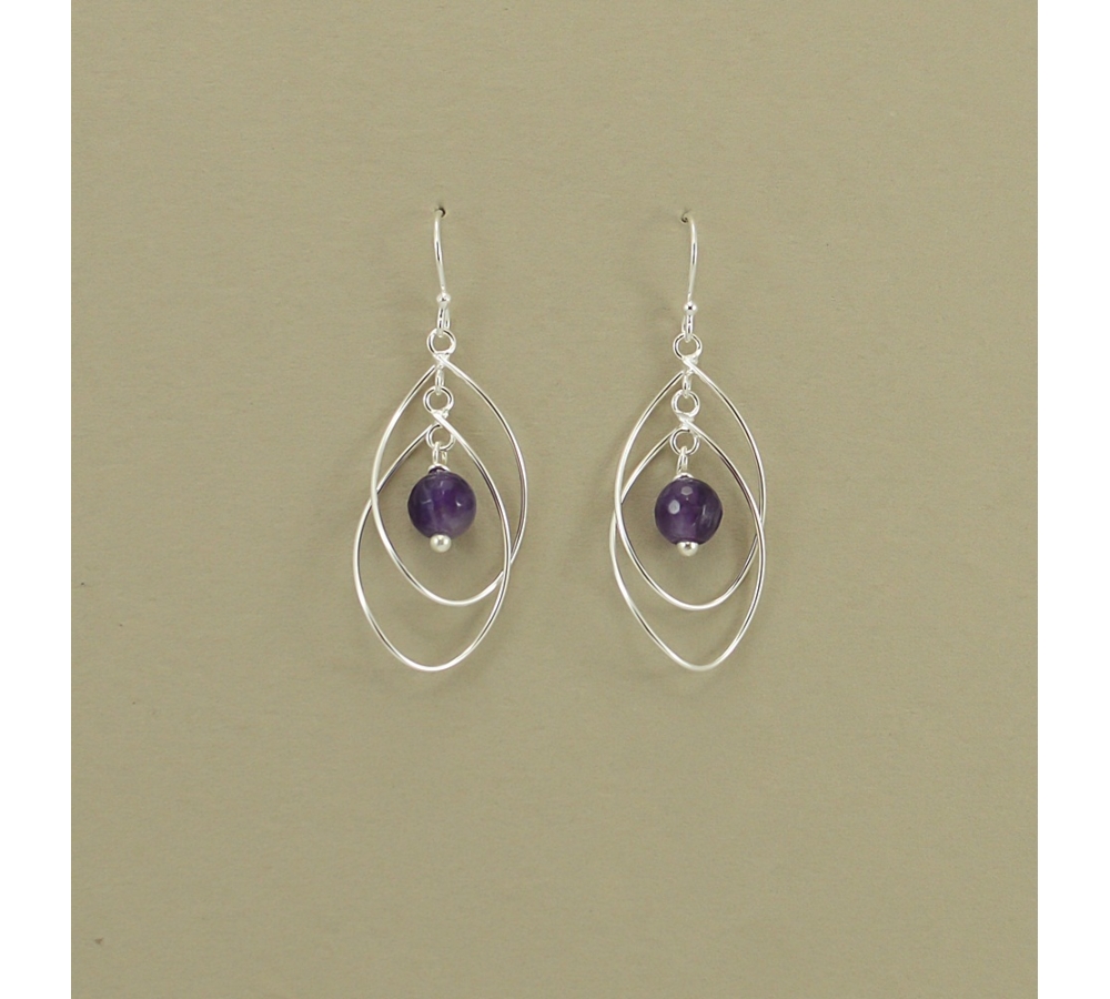 JE 403 Amethyst Earring