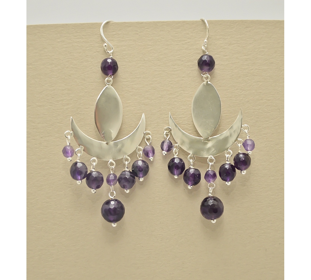 JE390 Amethyst Earring