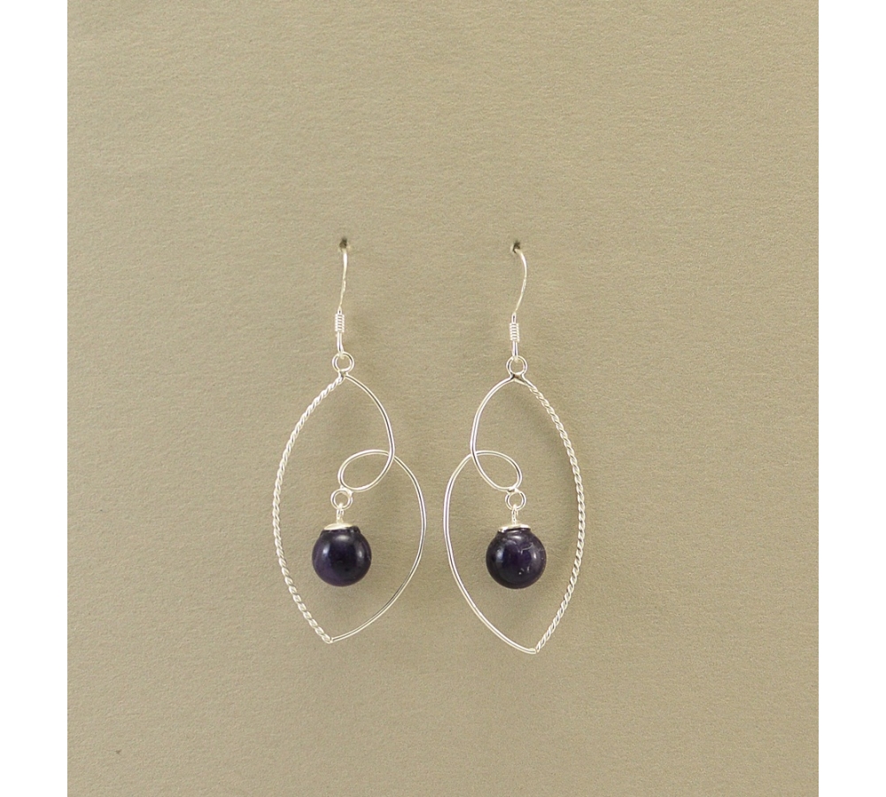 JE374 Amethyst Earring