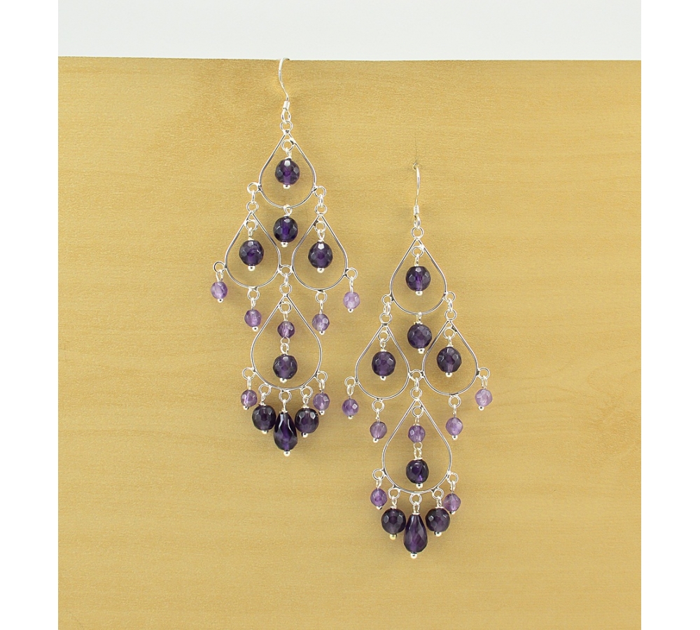 JE359 Amethyst Earring
