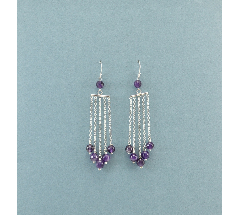 JE352 Amethyst Earring